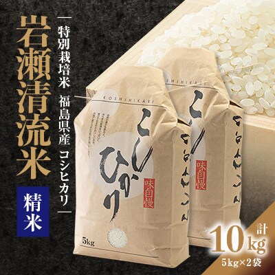 【地元ブランド】令和6年産岩瀬清流米(精米　10kg)