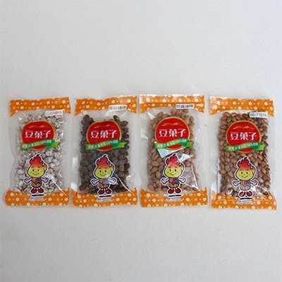 ポリッ!ポリッ!食感抜群!ビールやお茶うけのお供に豆菓子4種セット(4種×1個　計4個)