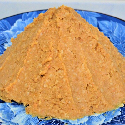 須賀川市ブランド米コシヒカリ「ぼたん姫」を米麹に使用した天然醸造・無添加生味噌(800g×6個)