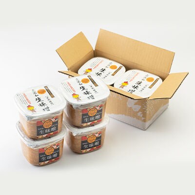 生味噌15割米麹こだわり6個セット◆米麹に特別栽培米コシヒカリ、塩は赤穂塩を使用(800g×6個)