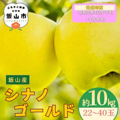 【先行予約丨2026年10月下旬より順次発送】シナノゴールド【約10kg (22～40玉)】