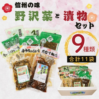 信州の味　野沢菜と漬物セット(9種類11袋)