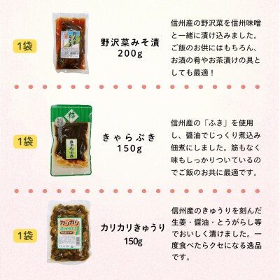 信州の味　野沢菜と漬物セット(9種類11袋)