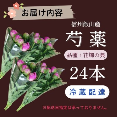 【先行予約】芍薬 切花 〜華燭の典〜 24本セット