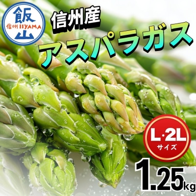 【期間限定】信州産 アスパラガス L・2Lサイズセット 1.25kg