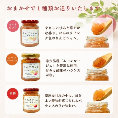 信州りんごジャム《ふじ・グラニースミス・おまかせ》食べ比べセット 3個(各140g)セット