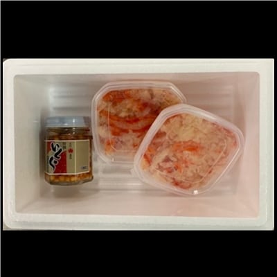 ＜12/21まで年内配送＞いくら醤油漬けといばらがにほぐし身 B-01067