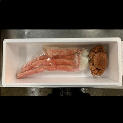 ＜12/21まで年内配送＞たらばがに脚とボイル毛がに D-01055