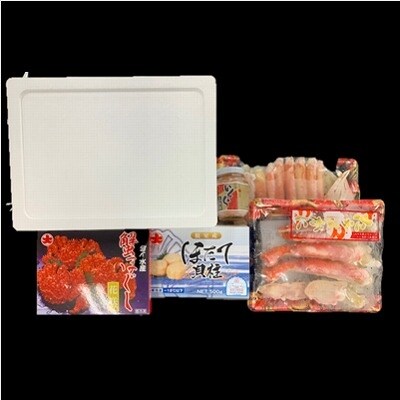 ＜12/21まで年内配送＞秋鮭ちゃんちゃん鍋セットとカニ海鮮5品 D-01013