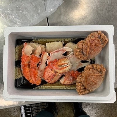 ＜12/21まで年内配送＞★花咲がに爪・爪下と毛がに2尾 C-01028