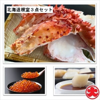 ＜12/21まで年内配送＞★ほたて・いくら・花咲がにセット C-01058