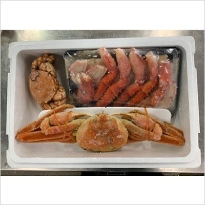 ＜12/21まで年内配送＞かに3種セット(毛がに・花咲がに・ずわいがに) D-01036