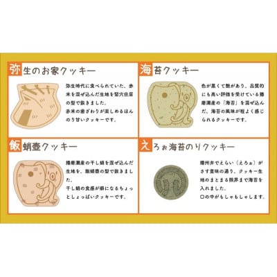 弥生の雫(やよいのかけら)クッキーセット【4種類・14袋入り】