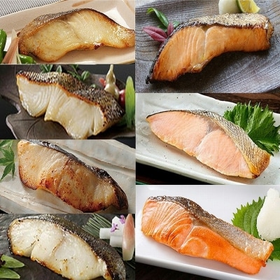 <12/10まで年内配送>天然鮭切り身3種とまだら切り身4種 A-18019