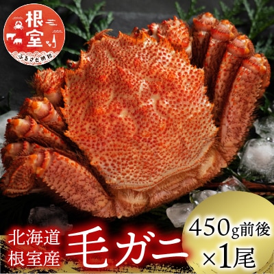 ＜12/21まで年内配送＞★毛がに450g前後×1尾 A-21006