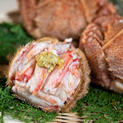 ＜12/21まで年内配送＞★浜ゆで毛がに300～400g×2尾 F-05006
