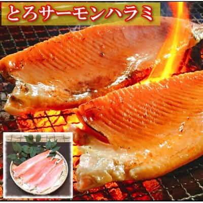 ＜12/14まで年内配送＞トラウトサーモン1kg&とろサーモンハラミ1.5kg B-09007