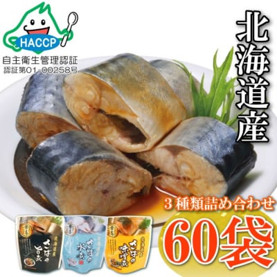 ＜12/14まで年内配送＞さば煮付けセット(3種・各20P) C-09025