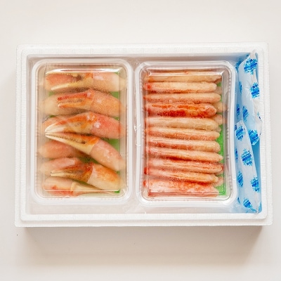 ＜12/21まで年内配送＞ボイル本ズワイガニむき身600gセット B-80001