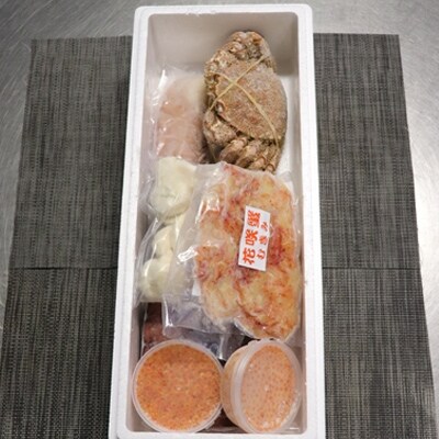 ＜12/21まで年内配送＞毛かに・いくら・花咲カニむき身・ほたて貝柱・たこ足セット D-36035