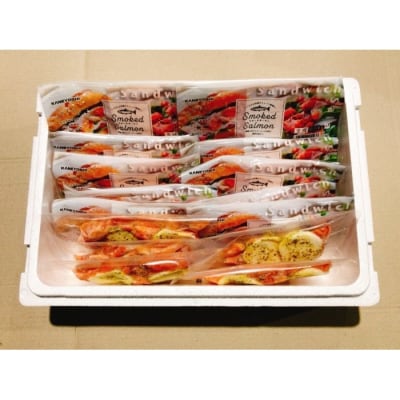 ＜12/14まで年内配送＞サーモン2kg&サーモンカプレーゼ1.2kg D-09033