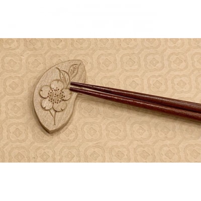 夫婦円満漆箸・箸置きプレミアムセット(軽井沢彫) [54130168]