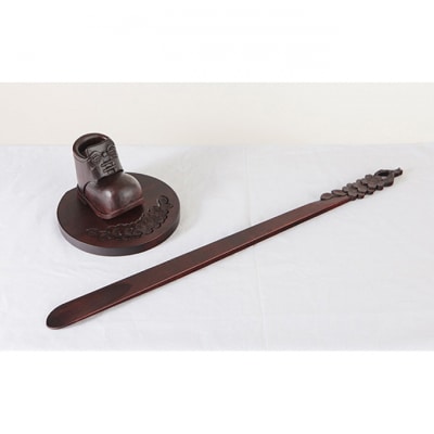 軽井沢彫り　大坂屋家具店 靴べら スタンドセット[54130028]