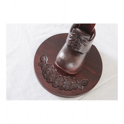 軽井沢彫り　大坂屋家具店 靴べら スタンドセット[54130028]