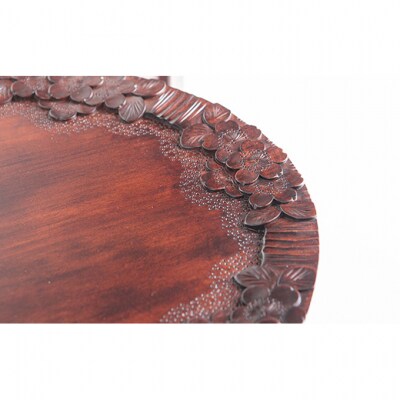 ティーテーブル キャスター付き 軽井沢彫[54130029]