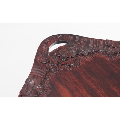 ティーテーブル キャスター付き 軽井沢彫[54130029]