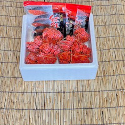 ＜12/21まで年内配送＞花咲かに300g前後～450g前後×4尾・紅鮭5切×3P C-76040