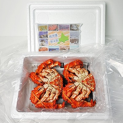 ＜12/21まで年内配送＞★花咲がに500g前後×2尾セット B-80004