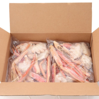 ＜12/21まで年内配送＞カット済みボイルズワイガニ800g～1kg×2P B-58018