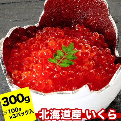 ＜12/17まで年内配送＞秋鮭いくら醤油漬け100g×3P(計300g) A-24019