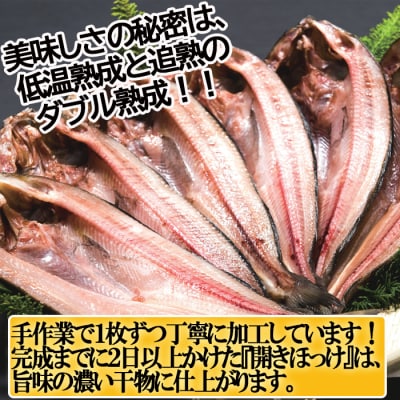 ＜12/10まで年内配送＞開きほっけ一夜干10枚 A-14023