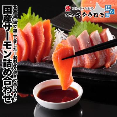 ＜12/21まで年内配送＞無添加サーモン詰め合わせ B-25026