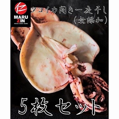 ＜12/21まで年内配送＞タコイカ開き一夜干し1枚×5P G-50004