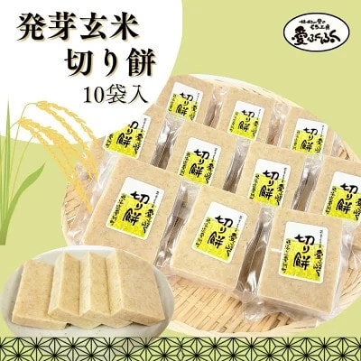 【愛ふくふく】切り餅(発芽玄米)10個入りセット　合計1800g