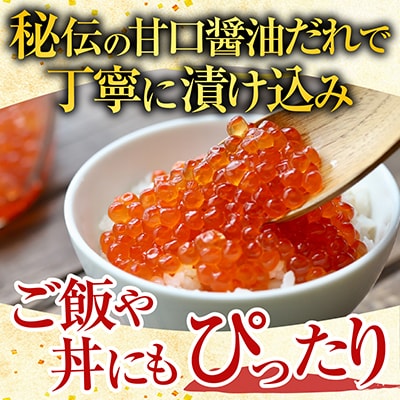 ＜12/21まで年内配送＞いくら醤油漬け100g×1P、ほたて貝柱500g×1P B-36019
