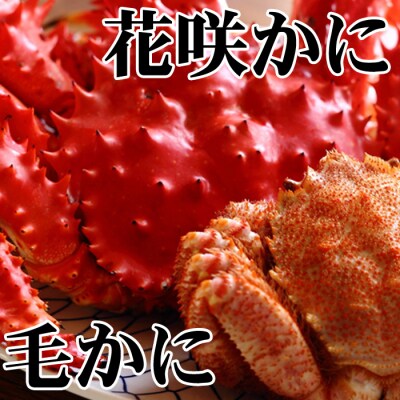 ＜12/21まで年内配送＞毛かに400～550g前後・花咲かに300～450g前後 B-36042