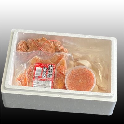 ＜12/21まで年内配送＞毛かに・いくら・ほたて貝柱・花咲かにむき身セット D-36036