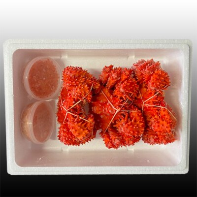 ＜12/21まで年内配送＞花咲かに300g～450g×3尾・いくら100g×2P C-76041