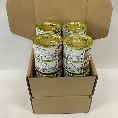 ＜12/21まで年内配送＞さけ中骨水煮180g×16缶 C-78022