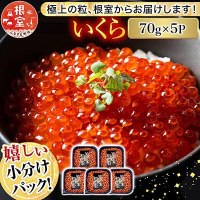 ＜12/17まで年内配送＞鮭いくら醤油漬け70g×5P(計350g) A-81026