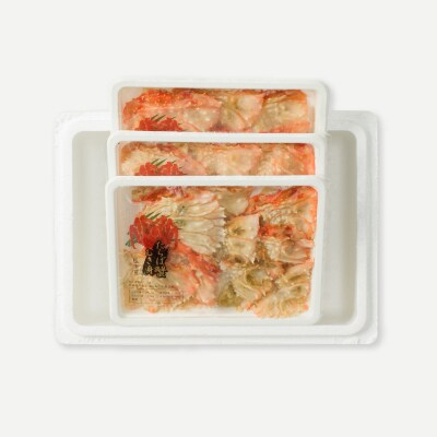 ＜12/21まで年内配送＞★冷凍たらば蟹ふんどし剥き身200g×3P A-54019