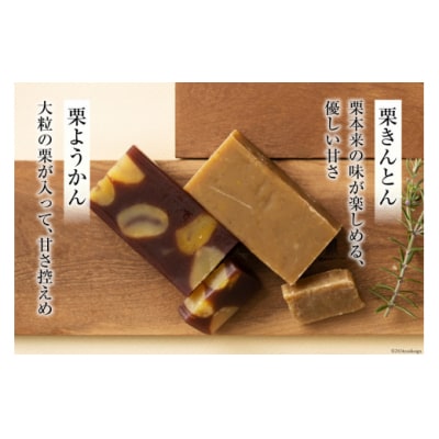 和菓子 栗きんとん & 栗ようかん セット 春夏秋冬いっつもや 宮崎県 [31ab0071]