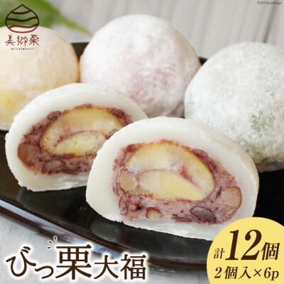 和菓子 びっくり大福 2個入り×6パック 農林産物直売所 美郷ノ蔵 宮崎県 [31ab0069]