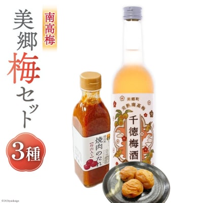 南高梅使用! 梅酒 & 梅干し 焼肉のたれ セット 農林産物直売所 美郷ノ蔵 [31ab0083]