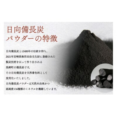 食用 日向備長炭 パウダー 100g グリーンノーム 宮崎県 美郷町 粉 炭 [31ar0008]