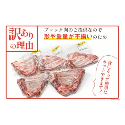 豚肉 訳あり スペアリブ 骨付き 不揃い 6～8袋 計3.5kg 甲斐精肉店 [31as0105]